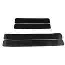 Door Anti Kick Pad Protector Trim Film Carbon Fiber Leather Universal FCS