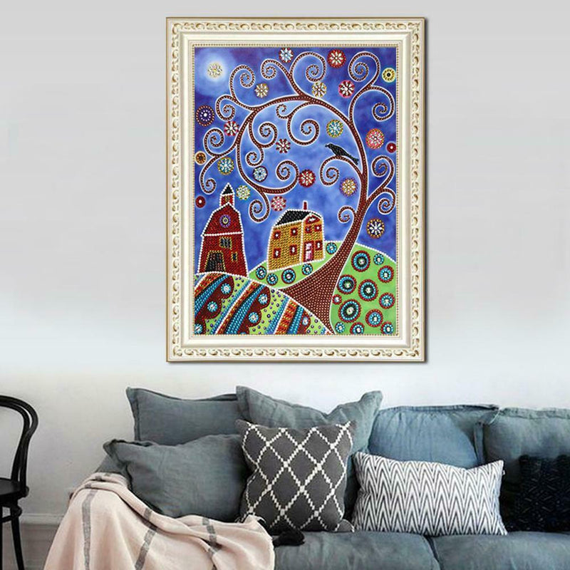 5D DIY Special Shaped Diamond Painting Tree Cross Stitch Mosaic Craft Kits