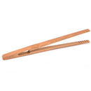 Practical Textured Bamboo Kongfu Tea Utensil Tweezers 14.5cm Wood Color MO