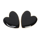 5X(Lovely Style Heart Shaped Stud Earrings For Women Fashion Jewelry Bohem S1G8)