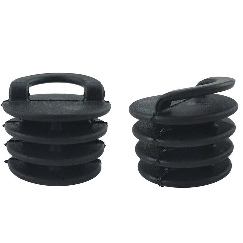 10x Black Scupper Bung Kayak Replacement Accessory Stopper Plug Deck Fittings