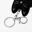 Black Cat Keychain Faux Fur Ball Key Ring Bag Tag Charm Handbag Pendant
