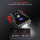 3 LED Sensor Clip On Headlamp 90 Degree Foldable Light Night Head Lamp Headlight
