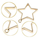 30PCS Open Bezel Frame Pendants Charm Geometric Hollow Trays Assorted Shape