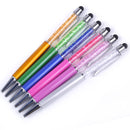 6pcs Crystal Ball Point Pen Capacitive Stylus Pen Phone Touch Screen Pen Office