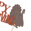Happy Thanksgiving turkey cake card insert topper decoration party decoratio Hn