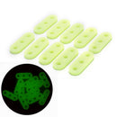 10pcs Green Outdoor Luminous Rope Buckle Tent Wrench Buckle Safety Alert Buckle&