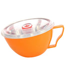 Stainless Steel Instant Noodle Bowl with Lid and Handle Lunch Bowl for Meal