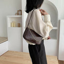 Crocodile Leather Women Handbags Shoulder Ladies Totes Bags (Chain Coffee) A