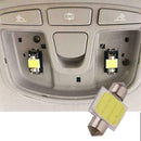 White 31mm 12smd COB LED DE3175 Bulbs For Car Map Dome Lights Int V9A1
