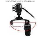 A2 LED Web Camera USB Webcam 360 Degree MIC Clip-On Web Cam for Youtube Com