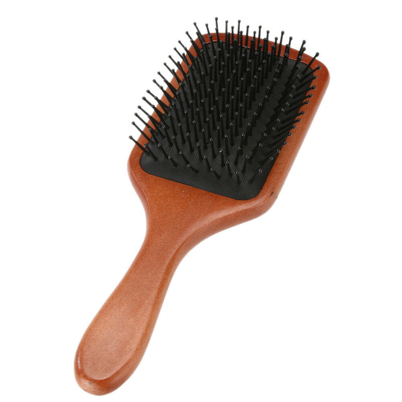 Wooden Paddle Hair Brush Health Care Scale Head Massage Comb
