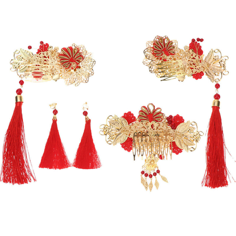 Unforgettable Classical Chinese Wedding Hair Accessories Chic Bridal Headdress