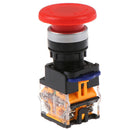 22mm emergency stop switch button big mushroom head red LAY50-22D-3C
