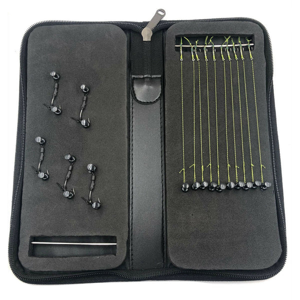 Stiff Rig Wallet Storage Box Handbag 20 Pins For Hair Rigs Carp Fishing
