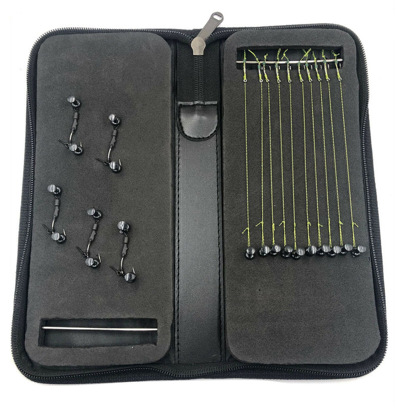 Stiff Rig Wallet Storage Box Handbag 20 Pins For Hair Rigs Carp Fishing