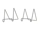 2pcs/set Iron Craft Geometric Easel Plate Display Stand Picture Holder Decor