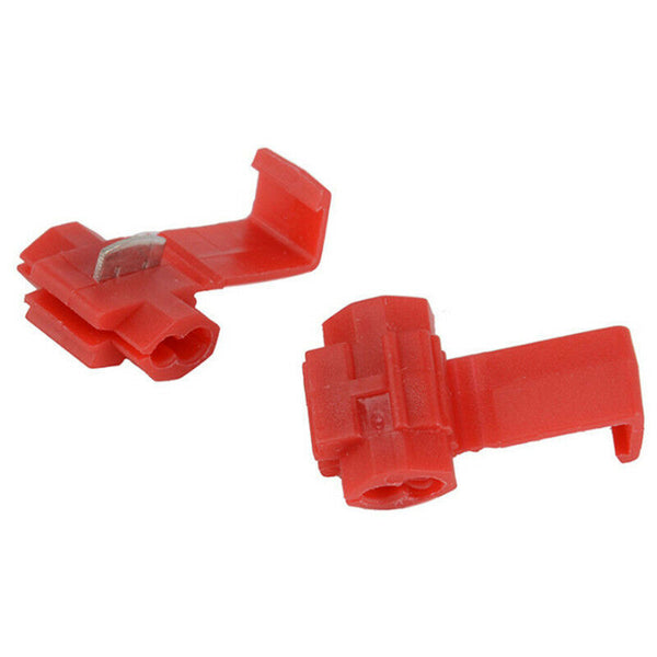 50PCS Red Electrical Cable Connectors Quick Splice Lock Wire Terminals Crimp Nw