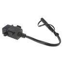 Waterproof Motorcycle 2.1A USB Charger Kit SAE to USB Adapter+Extension Harness