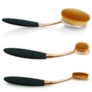 10pcs/Set Pro Toothbrush Shape Oval Makeup Brush Foundation Powder Pens Kit