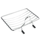Soap dish with Metal Suction Cup with Grid for Bath