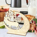 Ramadan Eid Sheep Wood Hanging Pendant Islam Muslim Mubarak Decoration Supplies