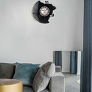 1X(Timelike Large Decorative Wall Clocks Vinyl Record Clock Climbing Shape