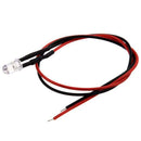 5X(10Pcs 5mm Pre-Wired Diffused LED Diodes Light 20ma DC 3-6V White W5S9)