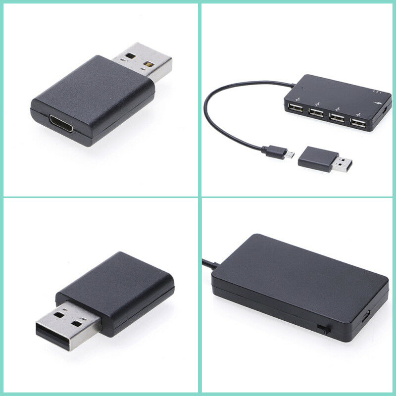 Micro USB OTG 4 Port Hub Power Charging Adapter Cable For Smartphone Tablet PC