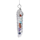 1x Healing Crystal 7 Chakra Stone Wire Wrap Quartz Reiki Pendulum Pendant Gift !