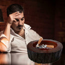 Small Wooden Cigarette Ashtray Portable Ash Tray Business houshold Gifts