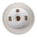 Off White Plastic Socket Drop E27 Lamp Light Holder AC 250V 4A