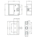 Keyless Door Locker Invisible Electronic Cabinet Lock Private Hidden Drawer Z5D9