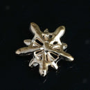 10pcs Crystal Flower Embellishment Flatback Buttons for Wedding Craft 25mm
