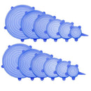 12 PCS Durable Silicone Stretch lid - Expandable Food Cover for Bowel, Can,