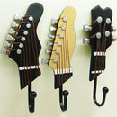 Guitar Heads Retro Home Decor Wall Mounted Multifunction Clothes Hanger
