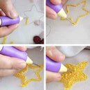 136pcs/Set DIY Embroidery Knitting Punch Needle Pen Magic Sewing Tool Threa C2M7