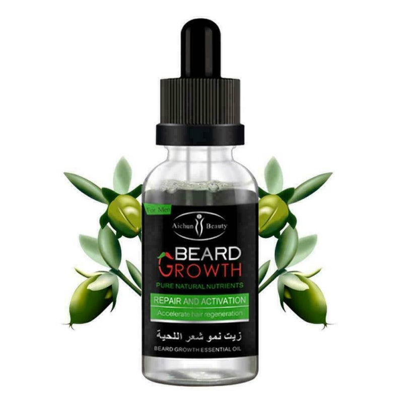 Man Beard Mustache Growth Oil Eyebrow Hair Growth Treatments Liquid Reliabl P5P0