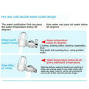 Tap Water Filter, Faucet Filtration System with Ceramic Filter Element, Reduces