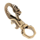 Retro Brass Keychain Dragon Shape Carabiner Keychain