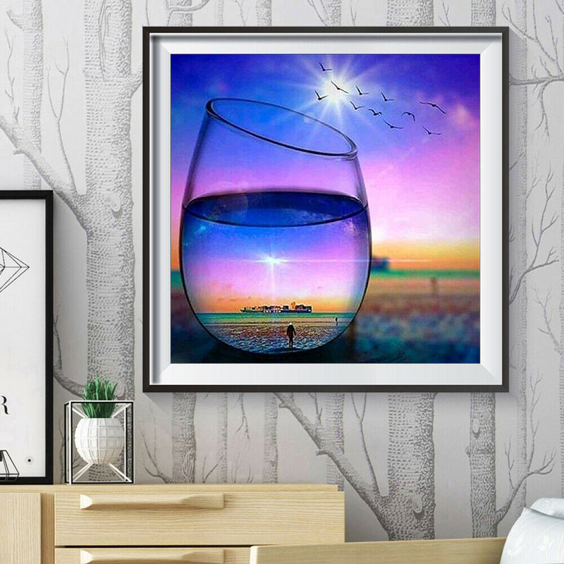 5D DIY Full Round Drill Diamond Painting Fantasy Cup Cross Stitch (jh389)