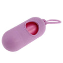 Pet Dog Garbage Clean up Bags Holder Dispenser + Poop Bags Set(Pink)