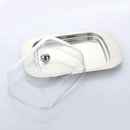 Butter Dish -Container With A Stainless Steel Tray Durable Plastic Cover cxv