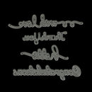 Greeting Words Cutting Die Metal Scrapbooking Dies Craft Dies Greeting CardMO