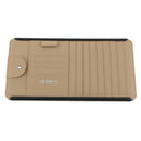 Car Sun Visor 9 Disc Slots CD Card Holder Organizer Storage Clip Bag Beige