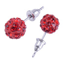 12 Pairs Women Bling Ball Stud Earrings Rhinestone Crystal Beads for Women