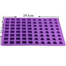 88 Holes Silicone Ice Mold DIY Creative Square Heart Shape Ice Mold Fruit I