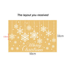 Christmas Snowflake Wall Stickers Snowflake Patterns Glass Window Decoration Gw