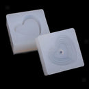 2 Set Silicone Heart Square Box Case w/Cover Mold DIY Ornament Jewelry Mould