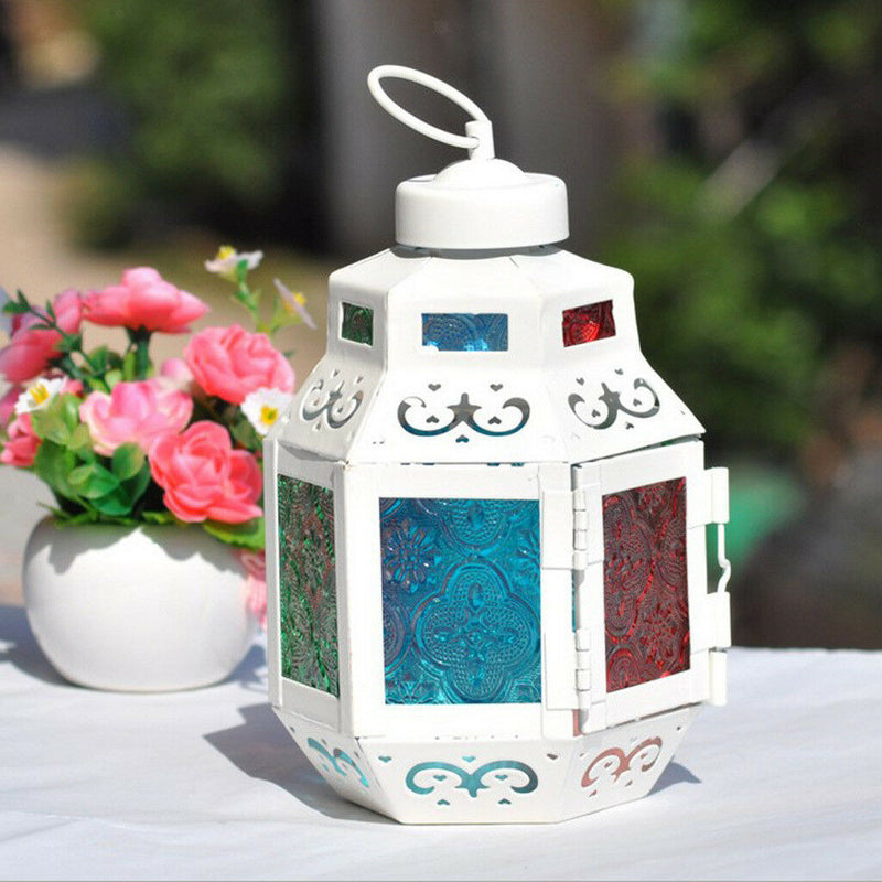 Morocco Style Hollow Candle Holder Tealight Lantern Candlestick Decor Crafts